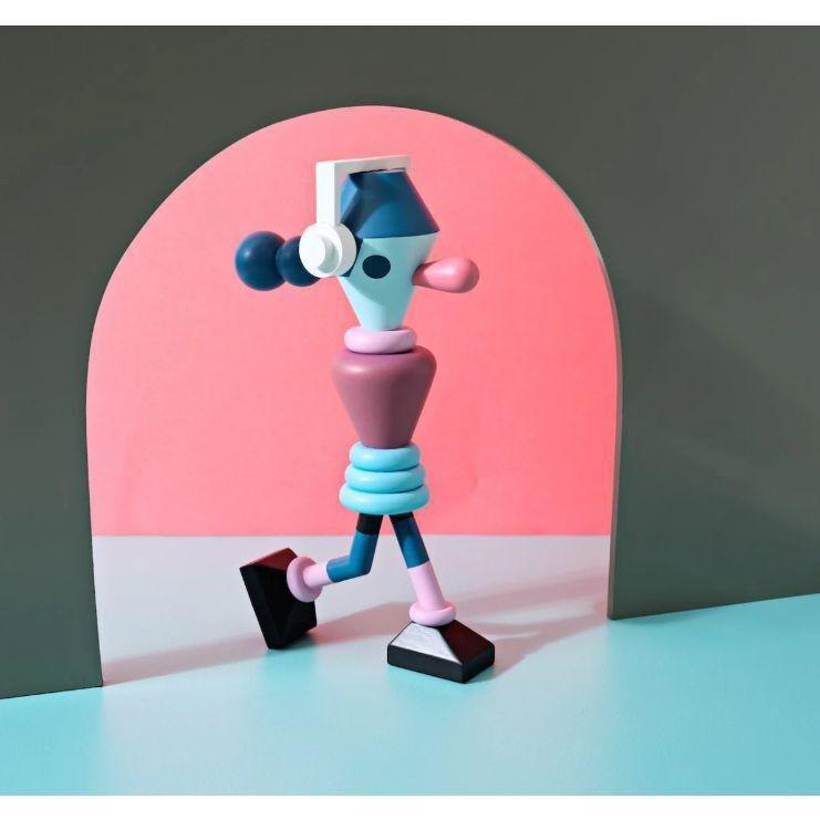 Lucie Kaas Jeremyville Kokeshi Doll - The Music Lover - 24 cm, , large image number 1