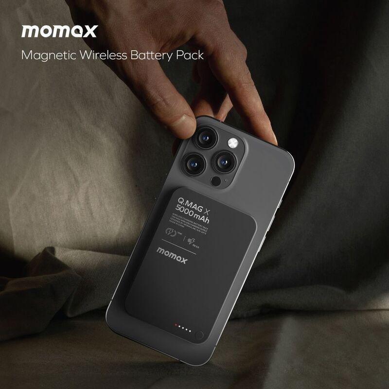 Momax Q.Mag X 5000Mah Gen2 15W Ultra Slim Magsafe Wireless Power Bank - Titanium, , large image number 2