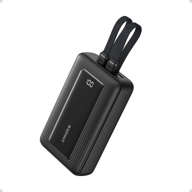 Anker A1689H11 20000 Mah Power Bank (30W/ Built-In USB-C Cable) - Black, , medium