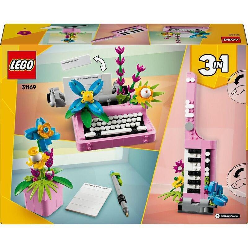 LEGO Creator 3-In-1 Typewriter With Flowers 31169 (363 Pieces), , large image number 0