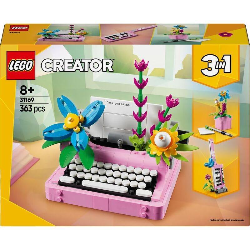 LEGO Creator 3-In-1 Typewriter With Flowers 31169 (363 Pieces), , large image number 1