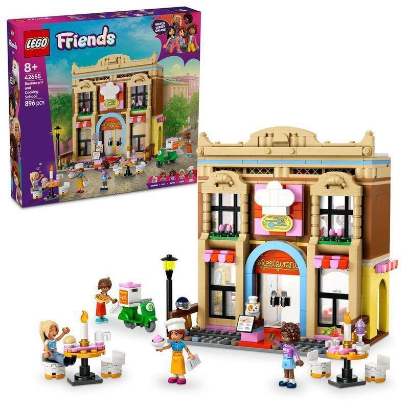 LEGO Friends Restaurant And Cooking School 42655 (896 Pieces), , large image number 0