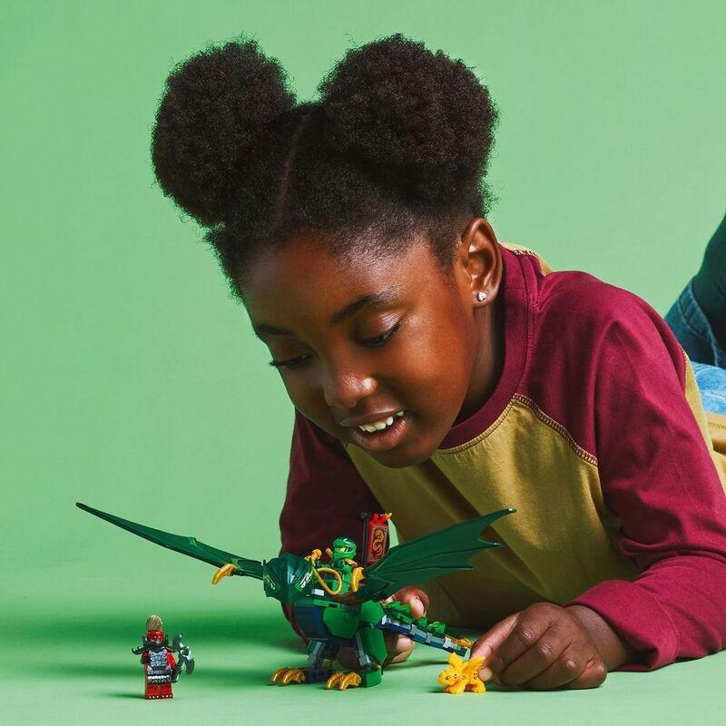 LEGO Ninjago Dragons Rising Lloyd's Green Forest Dragon 71829 (128 Pieces), , large image number 2