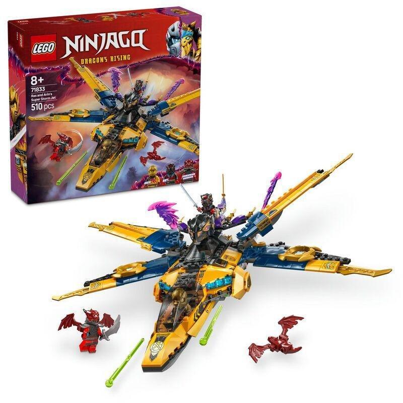 LEGO Ninjago Dragons Rising Ras And Arin's Super Storm Jet 71833 (510 Pieces), , large image number 0