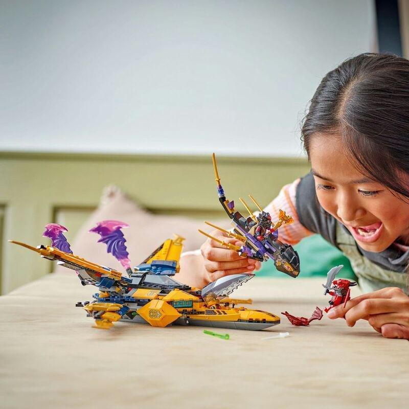 LEGO Ninjago Dragons Rising Ras And Arin's Super Storm Jet 71833 (510 Pieces), , large image number 3