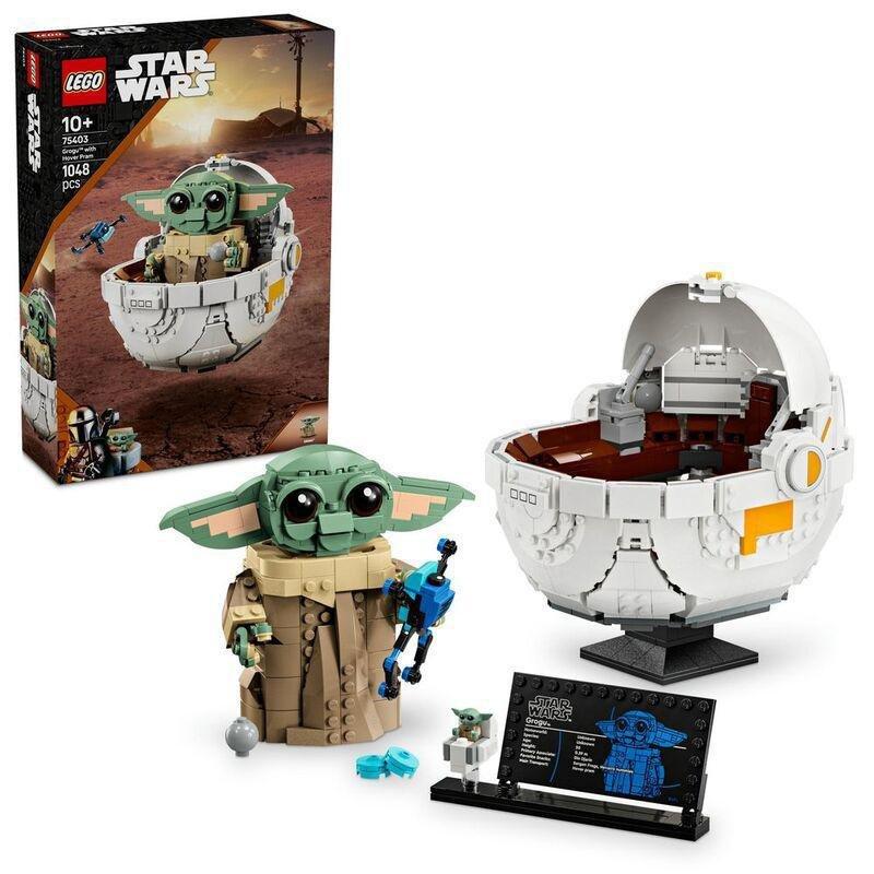 LEGO Star Wars Grogu With Hover Pram 75403 (1048 Pieces), , large image number 0