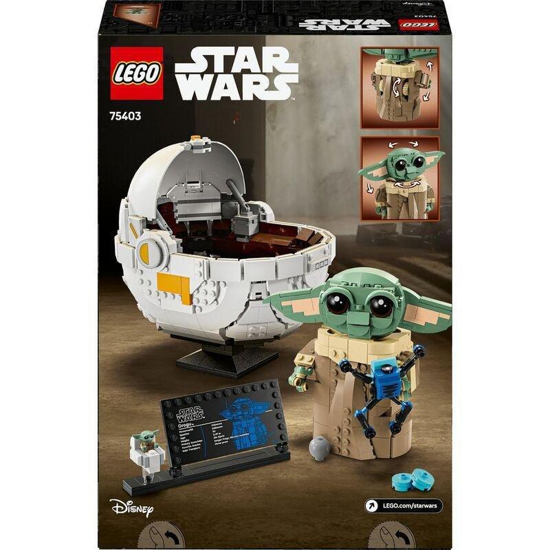 LEGO Star Wars Grogu With Hover Pram 75403 (1048 Pieces), , large image number 1