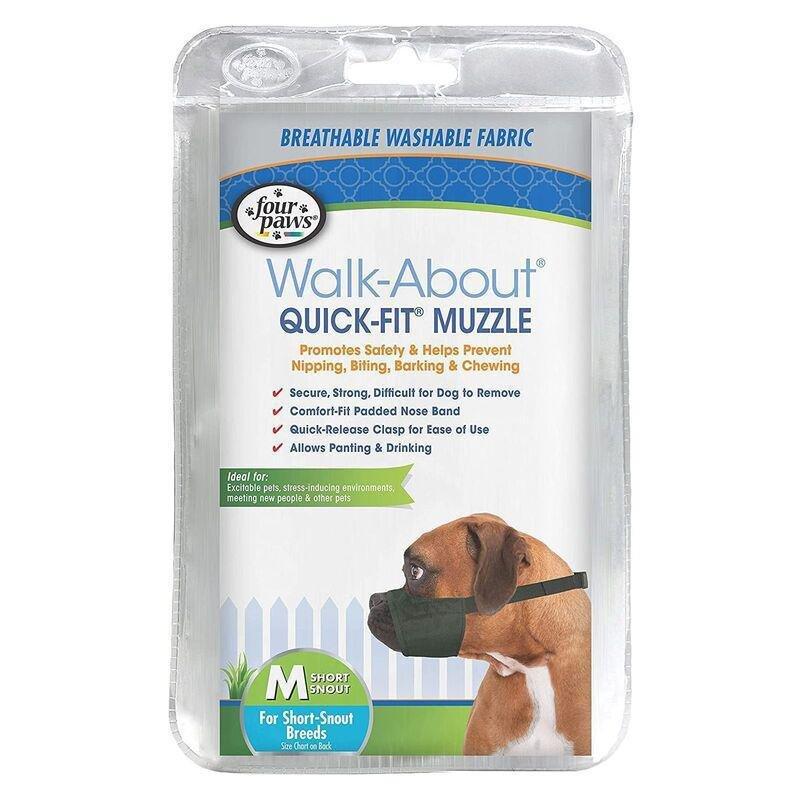 Four Paws Quick-Fit Muzzle for Dogs - Medium (Short Snout) / Size 3, , large image number 0