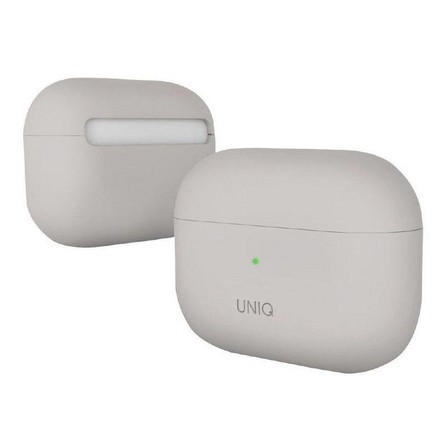 UNIQ - Uniq Lino Hybrid Liquid Silicon Case Beige Ivory for Apple AirPods Pro
