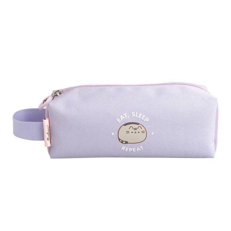 Erik Pusheen Moments Collection "Eat/ Sleep/ Repeat" Square Pencil Case, , large image number 0