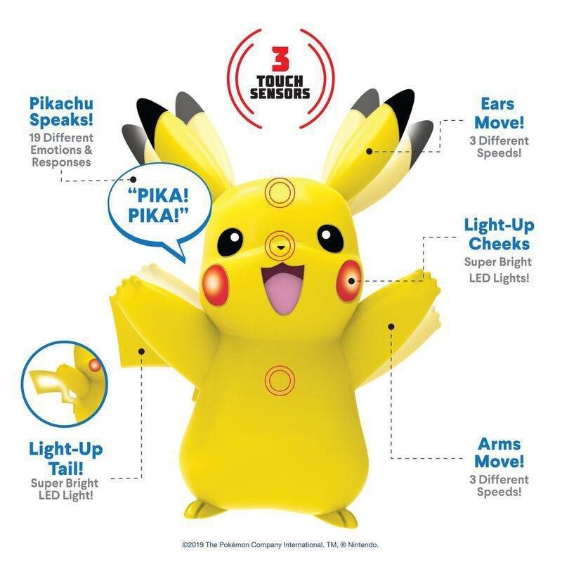 Jazwares Pokémon Deluxe My Partner Pikachu Figure, , large image number 2