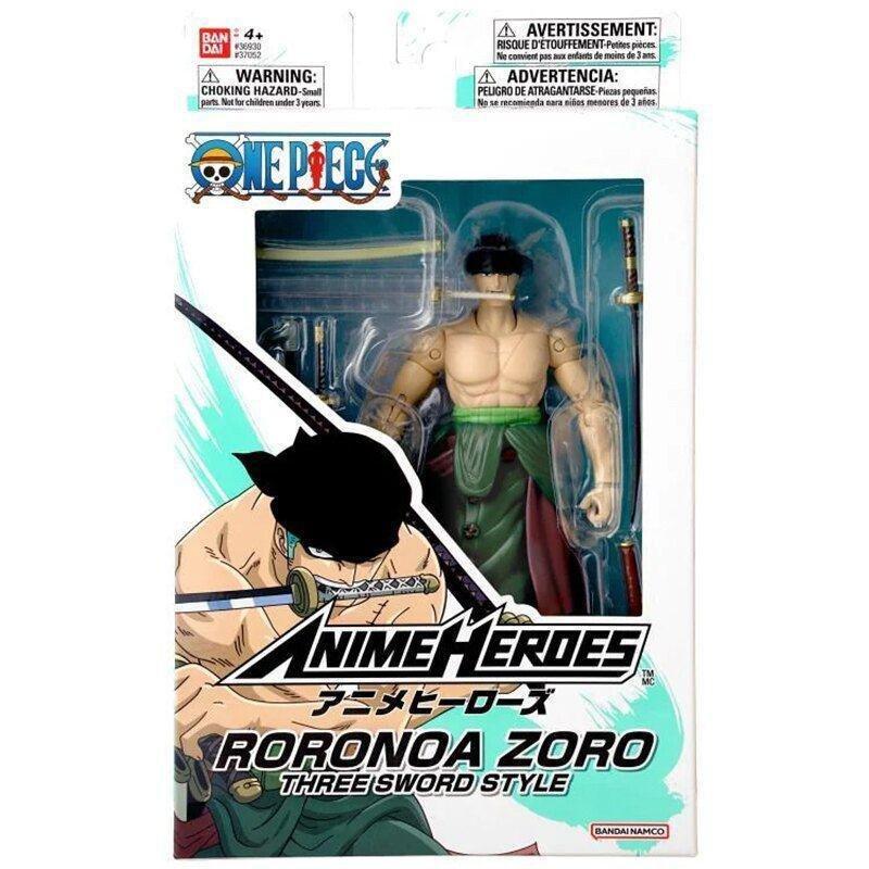 Bandai Anime Heroes One Piece Roronoa Zoro 3 Sword Style 7-Inch Figure, , large image number 3