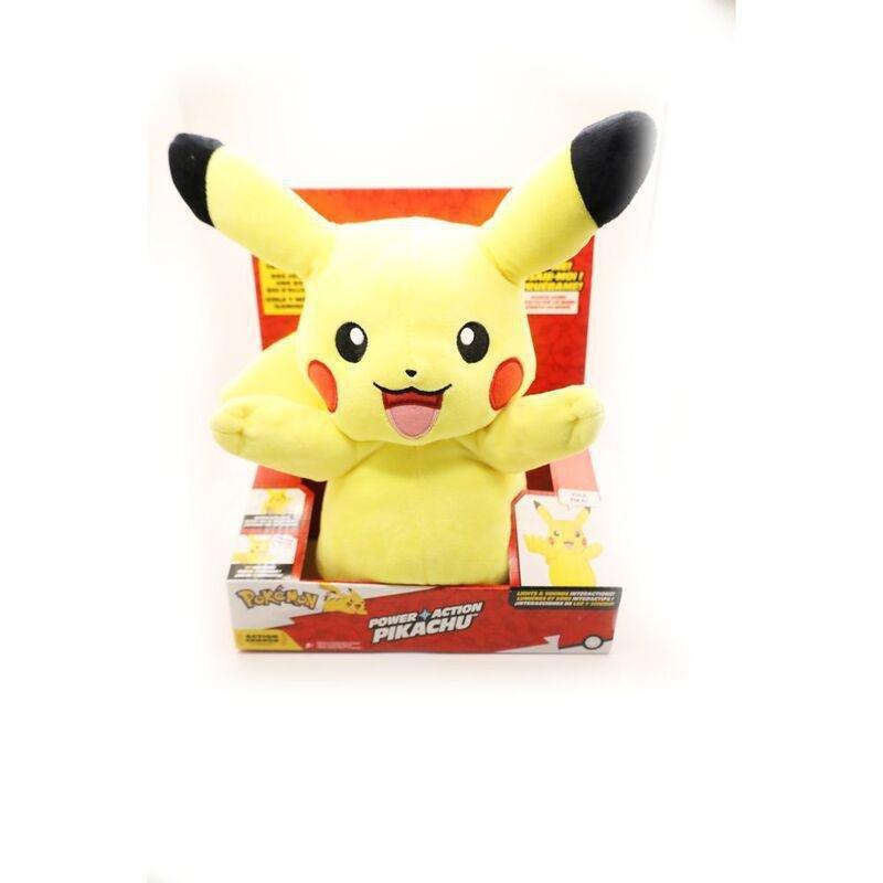 Jazwares Pokémon Power Action Pikachu 10-Inch Plush Toy, , large image number 1
