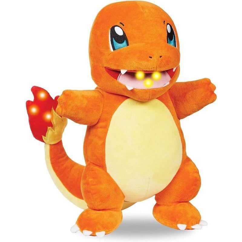 Jazwares Pokémon Flame Action Charmander 10-Inch Plush Toy, , large image number 1