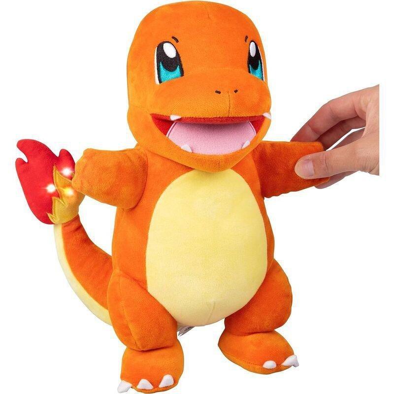 Jazwares Pokémon Flame Action Charmander 10-Inch Plush Toy, , large image number 3