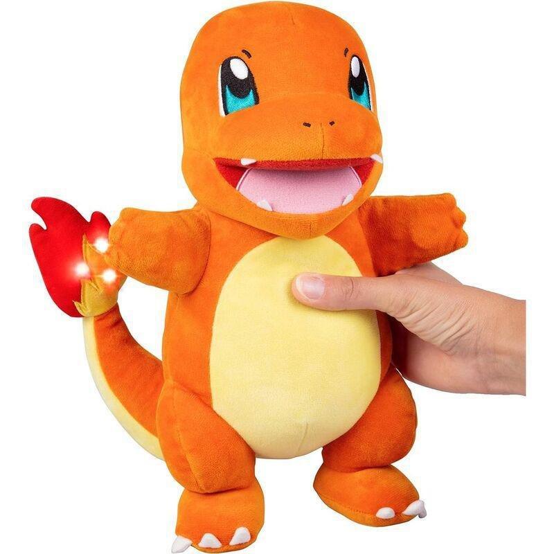 Jazwares Pokémon Flame Action Charmander 10-Inch Plush Toy, , large image number 4