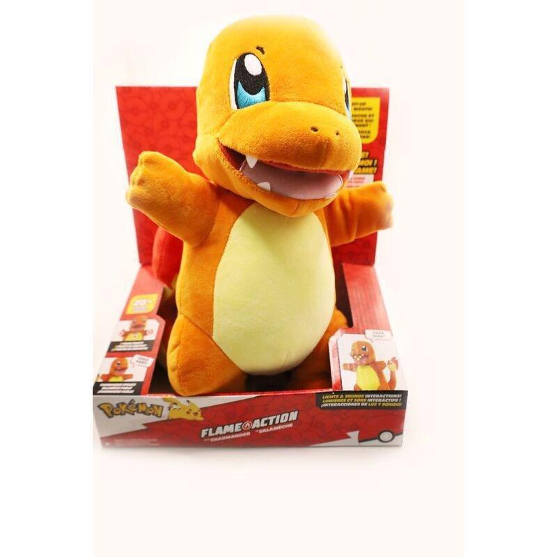 Jazwares Pokémon Flame Action Charmander 10-Inch Plush Toy, , large image number 6