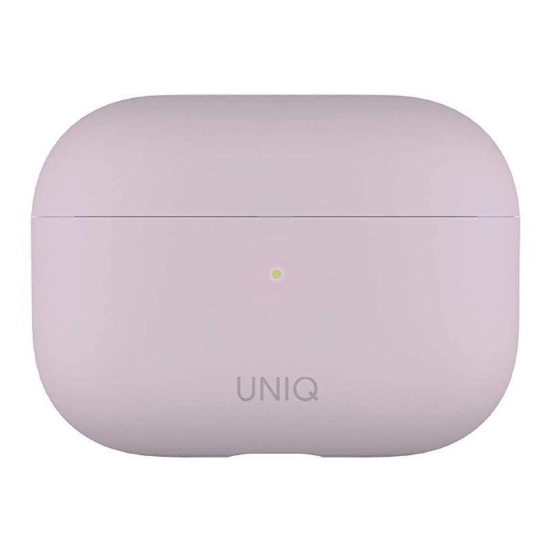 Uniq Lino Hybrid Liquid Silicon Case Lilac Lavander for Apple AirPods Pro, , large image number 3