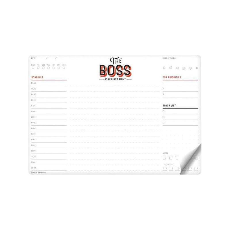 Legami Smart Notes - Paper Mousepad & Notepad - Boss (24.6 x 17 cm), , large image number 0