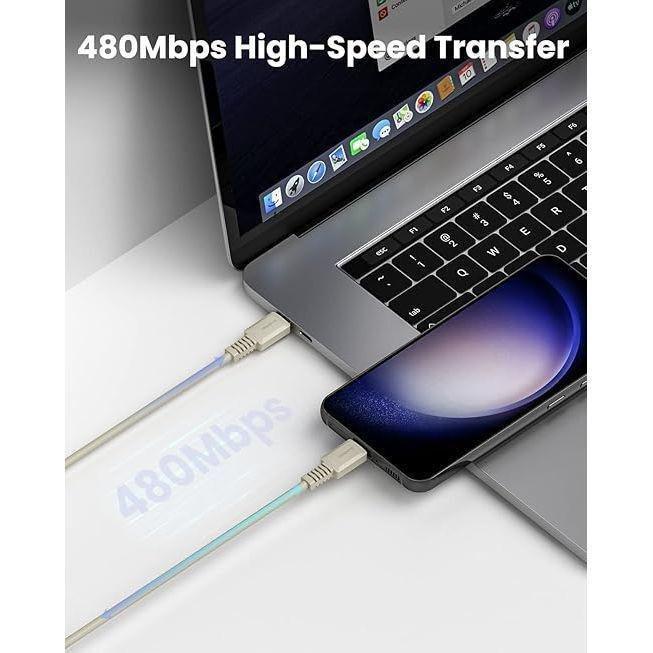 Sharge Sl108 Retro Design 100W Pd 1.2M USB C To C Cable, , large image number 2