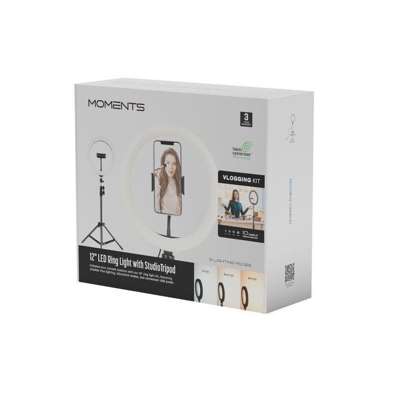 Hyphen 12-Inch Led Ring Light With Adjustable Tripod Stand, , large image number 1