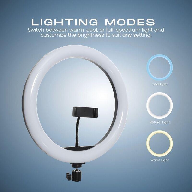 Hyphen 12-Inch Led Ring Light With Adjustable Tripod Stand, , large image number 5