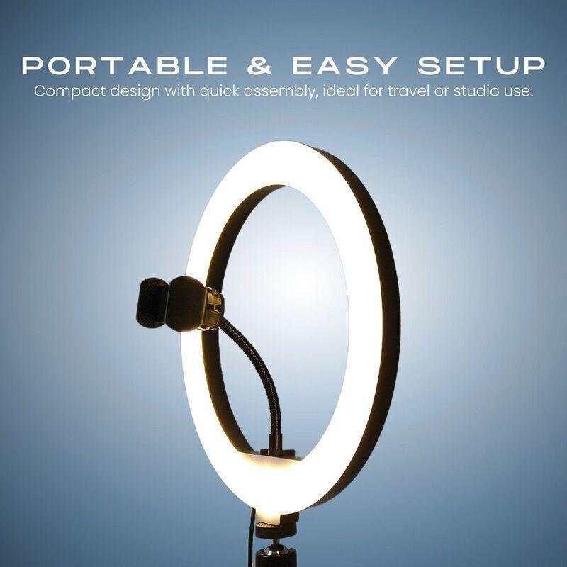 Hyphen 12-Inch Led Ring Light With Adjustable Tripod Stand, , large image number 7