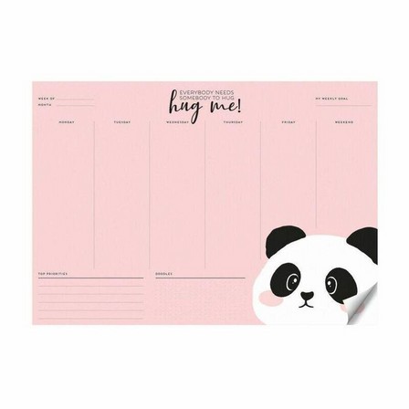 LEGAMI - Legami Smart Week - Desk Planner - Panda