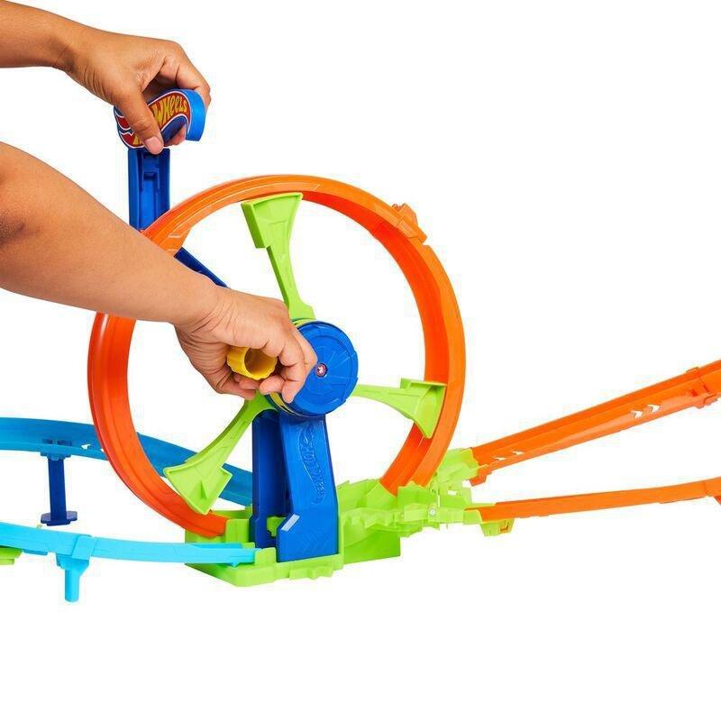 Hot Wheels Stunt Tracks Rapid Launch And Loop Playset, , large image number 0