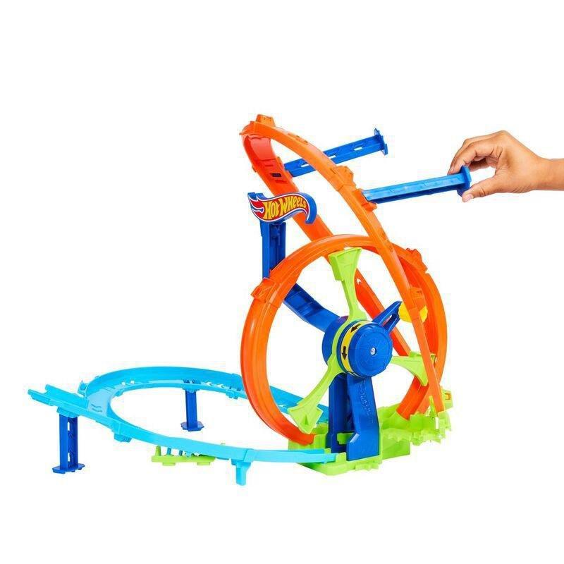 Hot Wheels Stunt Tracks Rapid Launch And Loop Playset, , large image number 1