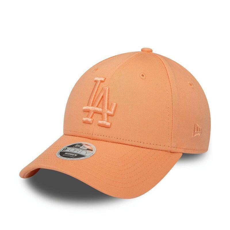 New Era Womens League Essential 9Forty MLB Los Angeles Dodgers Coral Free Size Cap, , medium