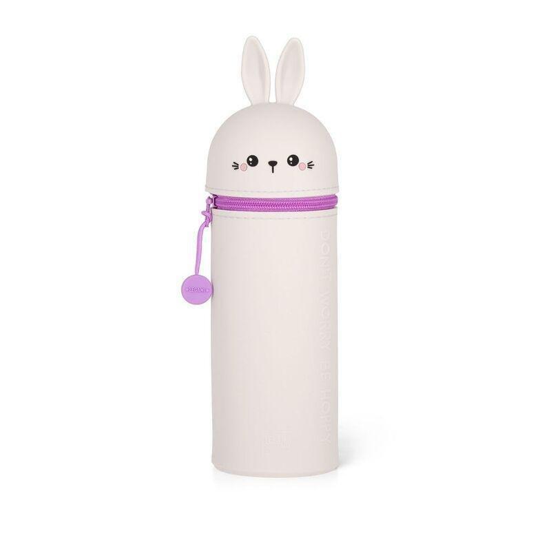 Legami 2-In-1 Silicone Pencil Case - Kawaii - Bunny, , medium