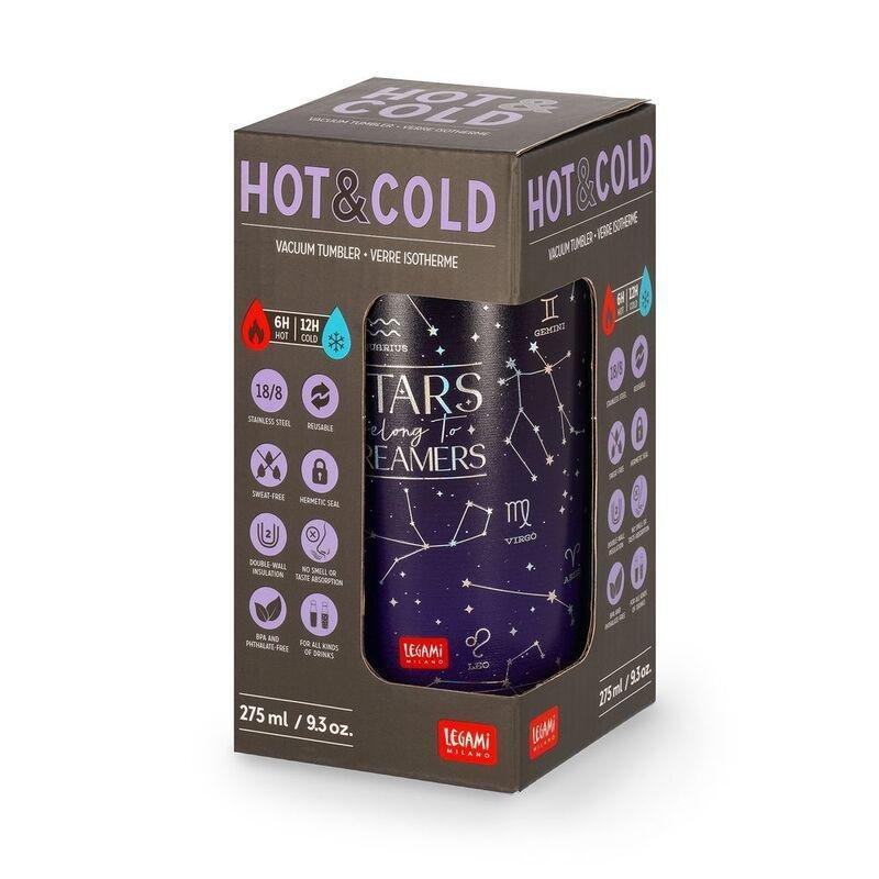 Legami Vacuum Tumbler - Hot & Cold - Tumbler 275 ml - Stars, , large image number 2