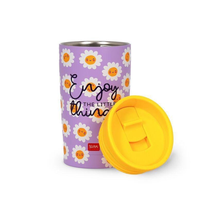 Legami Vacuum Tumbler - Hot & Cold - Tumbler 275 ml - Daisy, , large image number 1