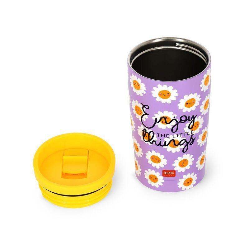 Legami Vacuum Tumbler - Hot & Cold - Tumbler 275 ml - Daisy, , large image number 2