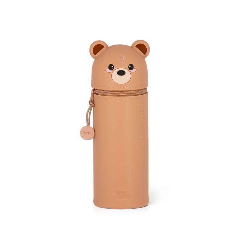 Legami 2-In-1 Silicone Pencil Case - Kawaii - Teddy Bear, , medium