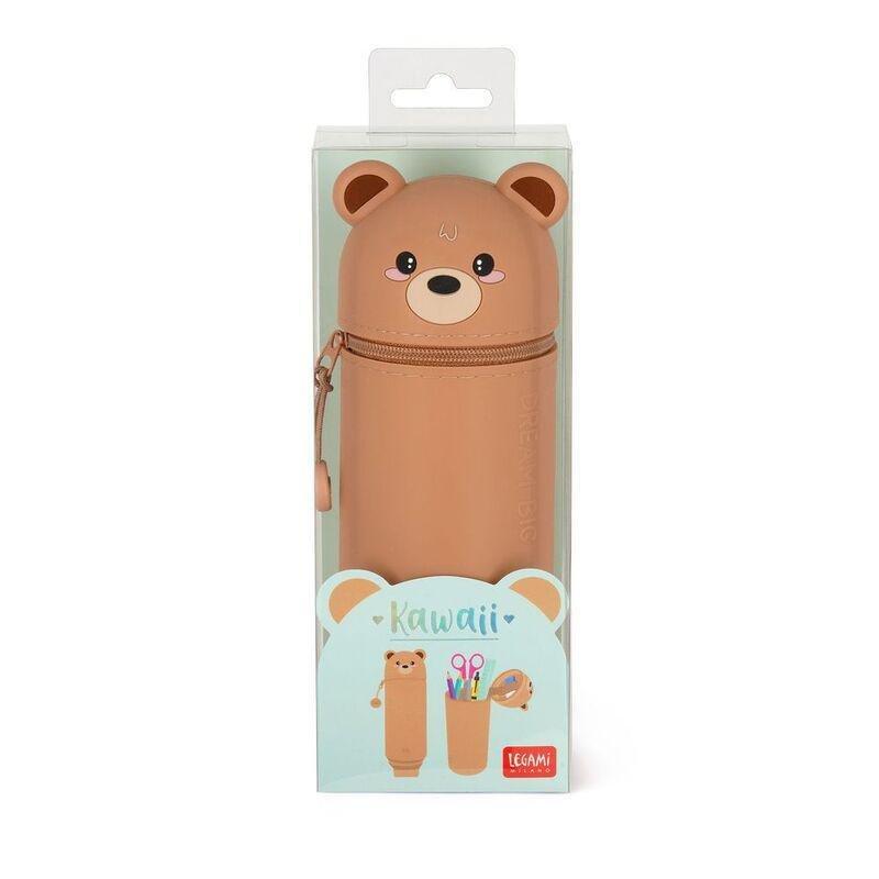 Legami 2-In-1 Silicone Pencil Case - Kawaii - Teddy Bear, , large image number 5