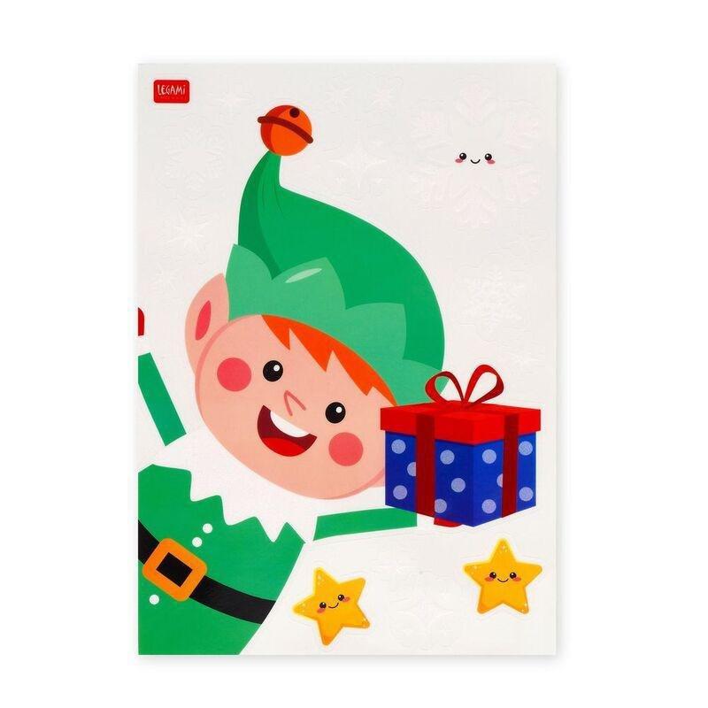 Legami 35 Static Cling Stickers - Windo-Wow - Christmas, , large image number 2