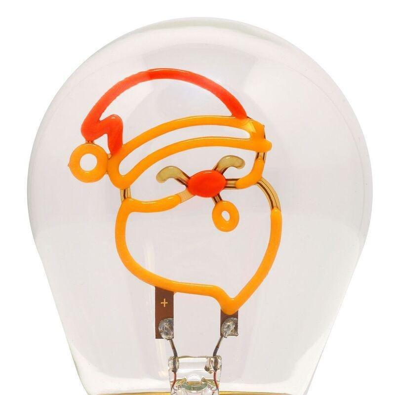 Legami Lightbulb-Shaped Table Lamp - Bulb Fiction - Santa Claus, , large image number 1