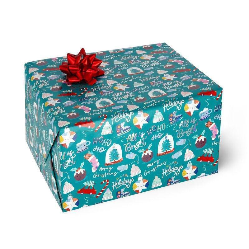 Legami Wrapping Paper - Xmas Ornaments (200 x 70 cm), , medium