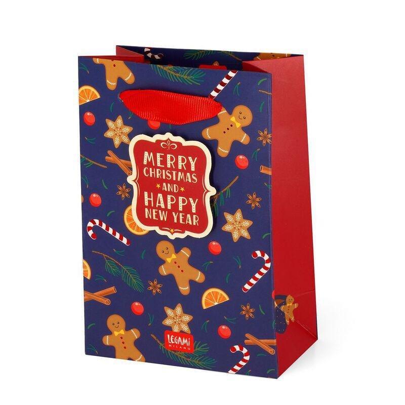 Legami Gift Bag - Small - Gingerbread (10 x 15 x 6.5 cm), , medium
