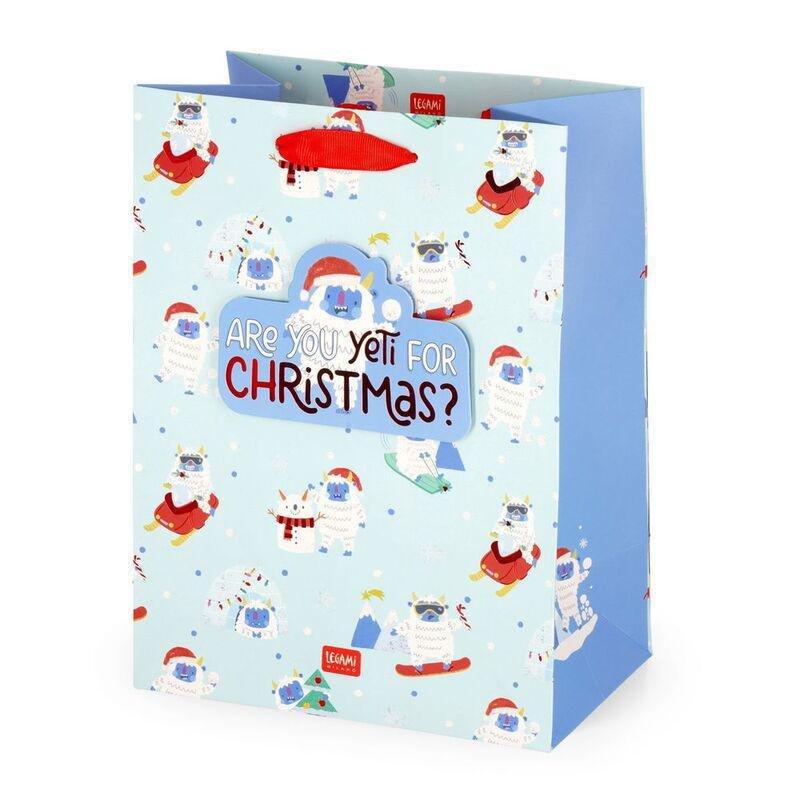 Legami Gift Bag - Medium - Yeti (19 x 25 x 11.5 cm), , medium