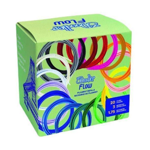 3Doodler Flow Filament Refills (20 Colors), , large image number 0