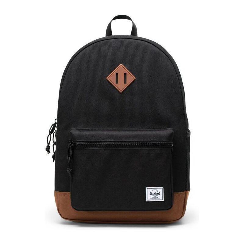 Herschel Heritage Youth Backpack - Black/Saddle Brown, , medium