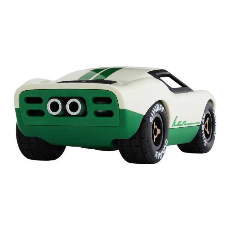 Playforever Mini Ken Cline Racing Toy Car - White/Green, , large image number 1