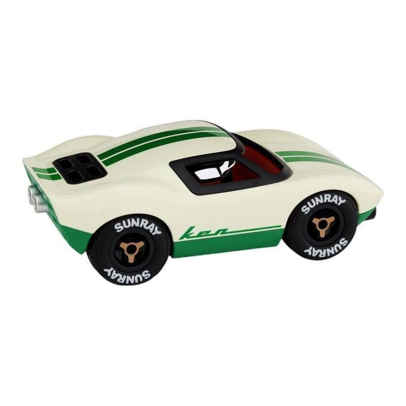 Playforever Mini Ken Cline Racing Toy Car - White/Green, , large image number 3