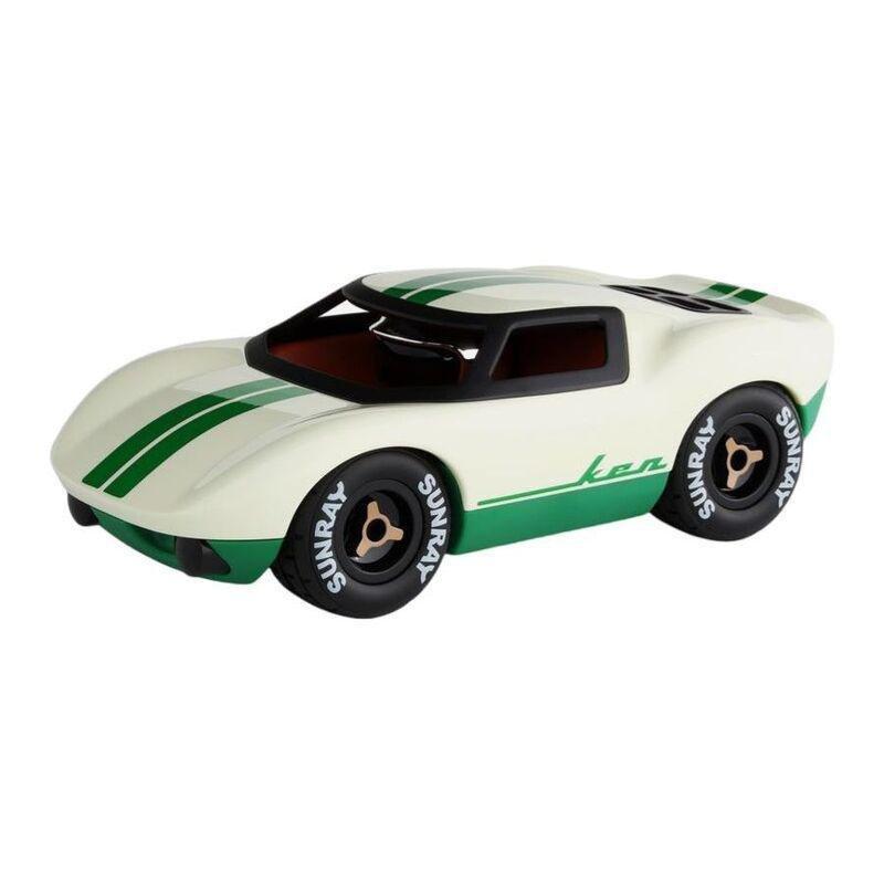 Playforever Mini Ken Cline Racing Toy Car - White/Green, , large image number 4