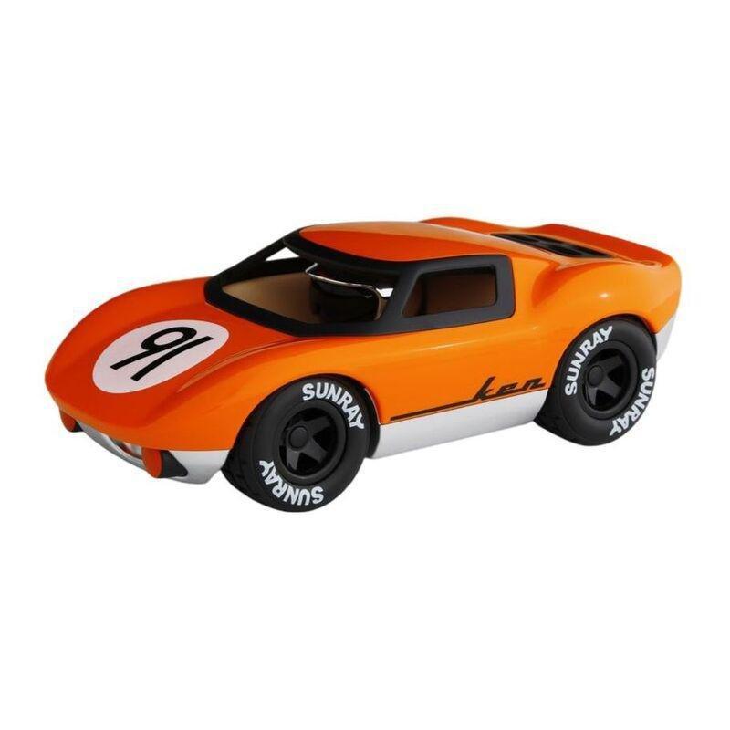 Playforever Mini Ken Gibson Racing Toy Car - Orange, , large image number 1
