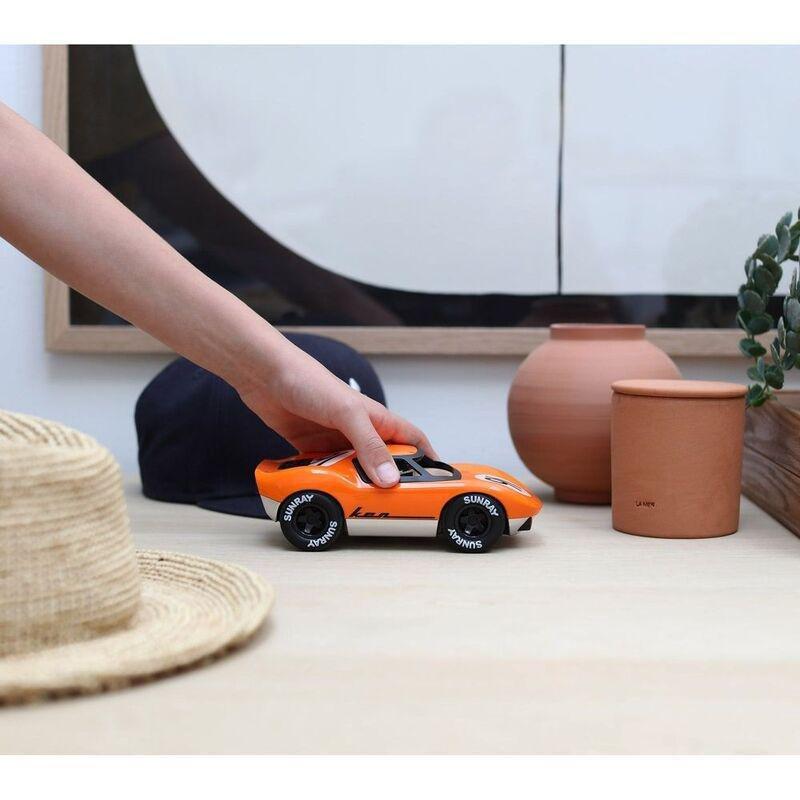 Playforever Mini Ken Gibson Racing Toy Car - Orange, , large image number 2
