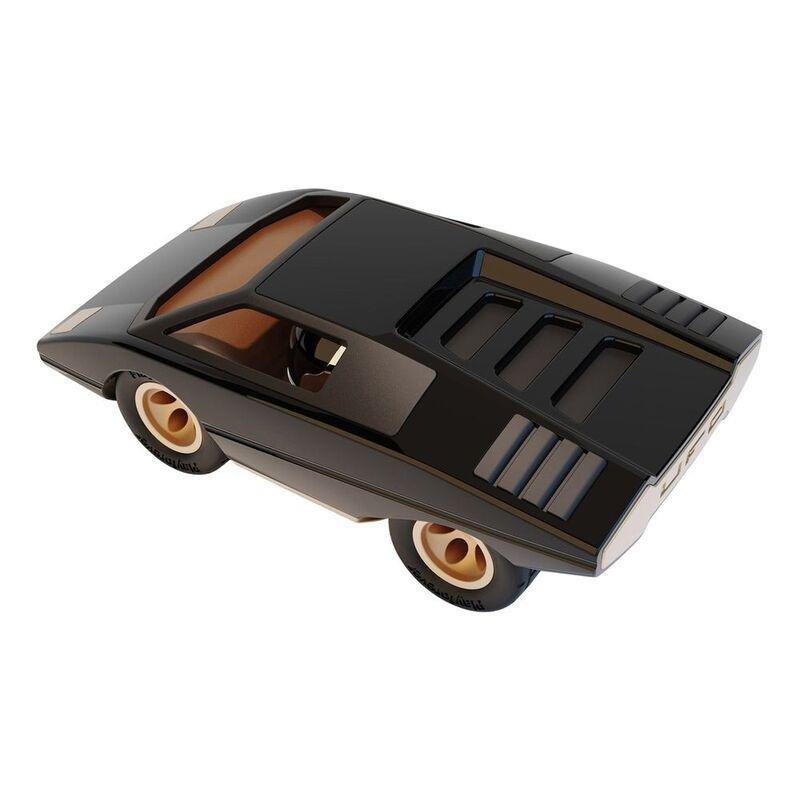 Playforever Mini Ufo Cannone Racing Toy Car - Black/Gold, , medium